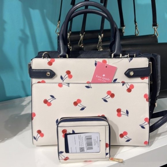 Kate Spade Staci Medium Satchel & Kate Spade Small Zip Around Bifold Wallet - Picture 4 of 16